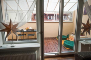 V 12 -Terrace + 3 rooms apartment Vilnius Old Town